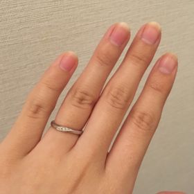 【銀座ダイヤモンドシライシの口コミ】 店員さんからも説明された「シライシウェーブ」と呼ばれる、少しウェーブ…