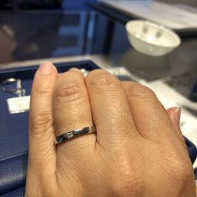 【銀座ダイヤモンドシライシの口コミ】 デザインの自由度が高く、リングの表面加工、幅、リングの形状（平らや角…