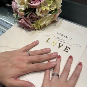 【アイプリモ(I-PRIMO)の口コミ】 指輪についての知識が乏しい中で、店員さんから丁寧に説明してくださり、…