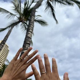 【PRIVATE BEACH(プライベートビーチ)の口コミ】 ハワジュが元々好きだったので結婚指輪はハワジュにしたいと決めてました…