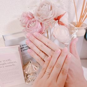 【銀座ダイヤモンドシライシの口コミ】 デザインがとても素敵で事前に公式HPで見た時から一目惚れをしていた指輪…