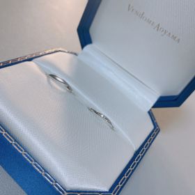 【ヴァンドーム青山(VENDOME AOYAMA)の口コミ】 私はなるべくシンプルで華奢はものが良くて、夫はシンプルかつあまり人と…