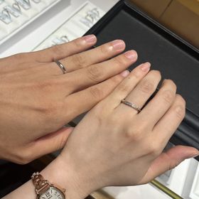 【エクセルコダイヤモンド(EXELCO DIAMOND)の口コミ】 それぞれの指輪のダイヤモンドが本当に綺麗でした。どれもエレガンスで高…