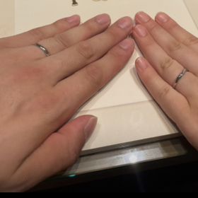 【アイプリモ(I-PRIMO)の口コミ】 指輪選びに行く前は夫婦二人ともストレートタイプでシンプルなものがいい…