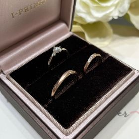 【アイプリモ(I-PRIMO)の口コミ】 指輪のデザインについて色がアイプリモさんにしかないペールブラウンゴー…