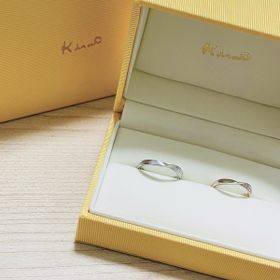 【ケイウノ ブライダル(K.UNO BRIDAL)の口コミ】 オリジナルのデザインが作れる所や裏側に入れる刻印の自由度がとても魅力…