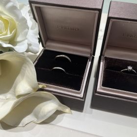 【アイプリモ(I-PRIMO)の口コミ】 指輪のデザインが一番の決め手になりました。男性側の結婚指輪もデザイン…