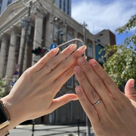 【ケイウノ ブライダル(K.UNO BRIDAL)の口コミ】 他のブランドでは男性用の結婚指輪はどれもこれも似たようなデザインばか…