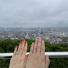 【アイプリモ(I-PRIMO)の口コミ】 婚約指輪のサイズ合わせも兼ねて結婚指輪を購入しました！シンプルだけど…