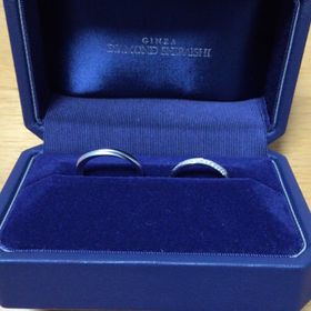 【銀座ダイヤモンドシライシの口コミ】 キラキラしていて綺麗なところ。新婦のウェーブにダイヤモンドがはいって…