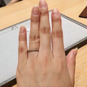 【STAR JEWELRY(スタージュエリー)の口コミ】 二つを合わせるとハートのデザインになるという、結婚指輪にぴったりのデ…