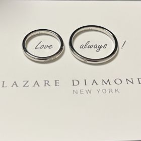 【ラザール ダイヤモンド(LAZARE DIAMOND)の口コミ】 色んなブランドのデザインを見て、1番ラザールさんの指輪が好みでした。買…