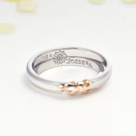 【Forme Poche(フォルムポッシュ)】の口コミ ピンクが好きなので、部分的にピンクゴールドを入れたいと思っていました。...