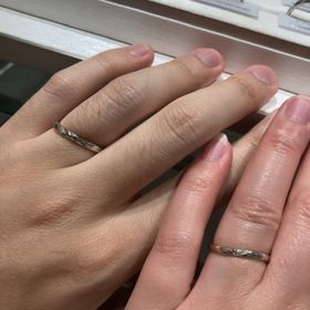 【アイプリモ(I-PRIMO)の口コミ】 プラチナ、ダイヤモンドの指輪を試着させていただきました！王道ですがや…