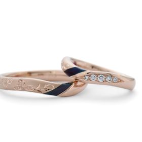 【MIORING(ミオリング)の口コミ】 手彫りでデザインを描いてくれること。18金に色を抜いて自然な色にしてく…