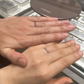 【アイプリモ(I-PRIMO)の口コミ】 ダイヤの主張が強すぎなくて、でも華やかさもあるのがとても気に入ってい…