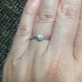 【festaria bijou SOPHIA(フェスタリア ビジュソフィア)の口コミ】 最初は婚約指輪はいらないと思っていたけど、やっぱり小さいものでいいの…