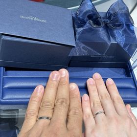【銀座ダイヤモンドシライシの口コミ】 指輪探しで、シンプルかつ高品質でとても重厚感がありダイヤモンドもとて…