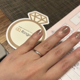 【ケイウノ ブライダル(K.UNO BRIDAL)の口コミ】 ウェーブがかかった指輪が欲しくて探していました。ピンクゴールドの色味…