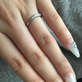 【Petit Marie(プチマリエ)の口コミ】 私の指は節が太いので指がなるべく細く見えるのが条件で、旦那は手が大き…