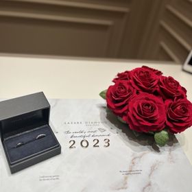 【ラザール ダイヤモンド(LAZARE DIAMOND)の口コミ】 ハーフエタニティデザインのため、ダイヤがたくさん付いてて手元が華やか…