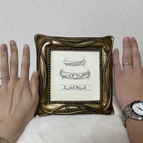 【ケイウノ ブライダル(K.UNO BRIDAL)の口コミ】 食べる方が大好きということを伝えたところ、イニシャルに顔・ナイフ・フ…