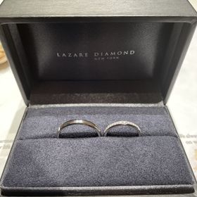 【ラザール ダイヤモンド(LAZARE DIAMOND)の口コミ】 婚約指輪の憧れが無く、結婚指輪との重ね付けのイメージが出来ない中アプ…
