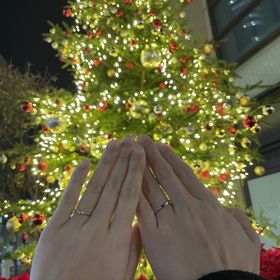 【銀座ダイヤモンドシライシの口コミ】 ダイヤモンドが綺麗。結婚指輪はずっと付けているものなのでダイヤモンド…