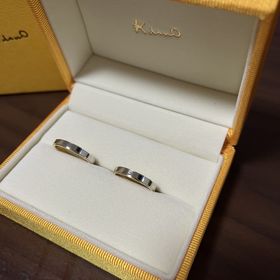 【ケイウノ ブライダル(K.UNO BRIDAL)の口コミ】 私ばゴールドが良くて、夫はシルバーがいいとのことだったので2人の意見を…