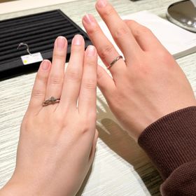 【TRECENTI(トレセンテ)の口コミ】 結婚指輪と婚約指輪を重ね付けしたいが、2本を重ね付けしたときの隙間が気…