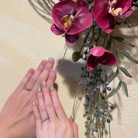 【ケイウノ ブライダル(K.UNO BRIDAL)の口コミ】 デザインが被りにくい2人だけの指輪が欲しくてこちらに決めました。元々の…