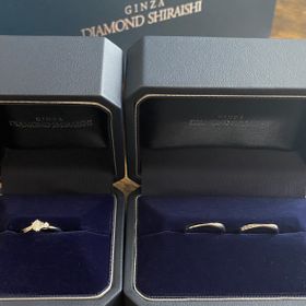 【銀座ダイヤモンドシライシの口コミ】 婚約指輪のデザインが日本人の手に馴染む様に作られており、シンプルで上…
