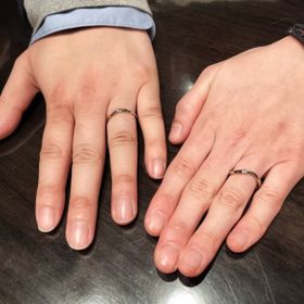 【ケイウノ ブライダル(K.UNO BRIDAL)の口コミ】 裏にお気に入りのディズニーのキャラクター（プーさんとスティッチ）の刻…