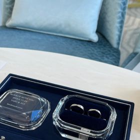 【ヴァンドーム青山(VENDOME AOYAMA)の口コミ】 こちらは試着のみです。
王道な結婚指輪のデザインがとても可愛かったです…