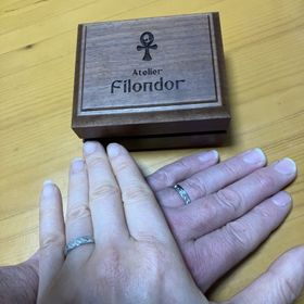 【アトリエフィロンドールの口コミ】 とても丁寧に要望を型に変えてくださった世界でひとつのデザインの指輪で…