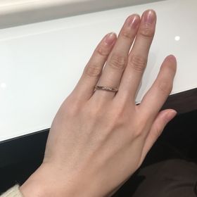 【AbHeri(アベリ)の口コミ】 もともとシャンパンゴールドの結婚指輪を母がつけていてずっと憧れがあり…