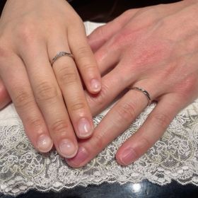 【ケイウノ ブライダル(K.UNO BRIDAL)の口コミ】 ディズニーのモチーフで指輪を作ることができ、2人の思い出、好きな場所を…