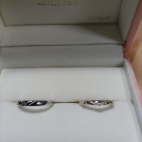 【ケイウノ ブライダル(K.UNO BRIDAL)の口コミ】 男性用のリングデザインがビーストの爪痕なので男の人うけがよく選びまし…