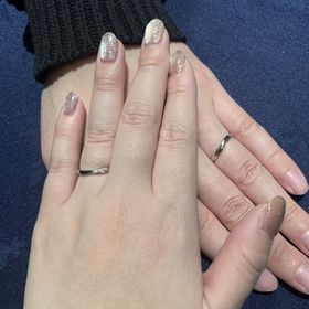 【アイプリモ(I-PRIMO)の口コミ】 どのかたちが似合うか最初に診断をしてもらって、私達夫婦は少し斜めにな…