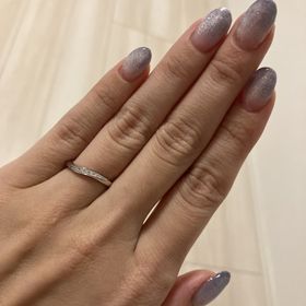 【アイプリモ(I-PRIMO)の口コミ】 いろいろなお店を回りましたが、ウェーブの絶妙なカーブ加減と、指輪の形…