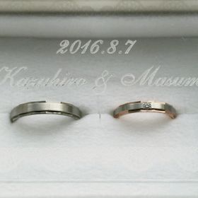 【LEGAN(レガン)の口コミ】 2人とも、あまりキラキラしていないものを探していました。
つや消し加工…