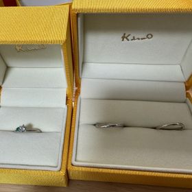【ケイウノ ブライダル(K.UNO BRIDAL)の口コミ】 結婚指輪：2種類の素材が入ったデザインにこだわりたくて、2種類とも映え…