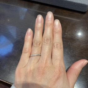 【ケイウノ ブライダル(K.UNO BRIDAL)の口コミ】 デザイン性がよく、希望してるシンプルかつゴージャスな指輪なので決めま…