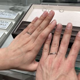 【アイプリモ(I-PRIMO)の口コミ】 結婚指輪は婚約指輪と重ね付けしたときの映えを意識して購入しようと考え…