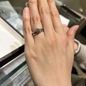 【アイプリモ(I-PRIMO)の口コミ】 なんばパークス店限定のデザインの指輪を購入しました。完成品を見るとと…