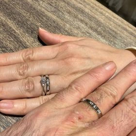 【アイプリモ(I-PRIMO)の口コミ】 奥様の希望で2人とも同じリングにしたことが今回のテーマでした！
男性の…