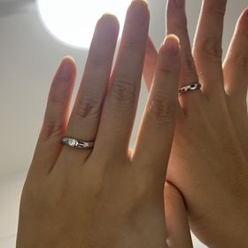 【俄(にわか)の口コミ】 ダイヤが大きめだけど、太さがあるデザインでダイヤの主張が強すぎないの…