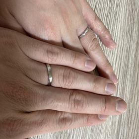 【Something Blue(サムシングブルー)の口コミ】 リングの内側に、結婚式のおまじない、サムシングフォーのひとつ、サムシ…