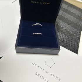 【HOSHI no SUNA 星の砂(ほしのすな)の口コミ】 特に何も決めず分からないまま来店したのですが、指輪の種類も多く、すぐ…