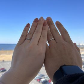 【アイプリモ(I-PRIMO)の口コミ】 指輪のコンセプトにあわせた、さりげないデザイン(男性用の指輪の内側に、…